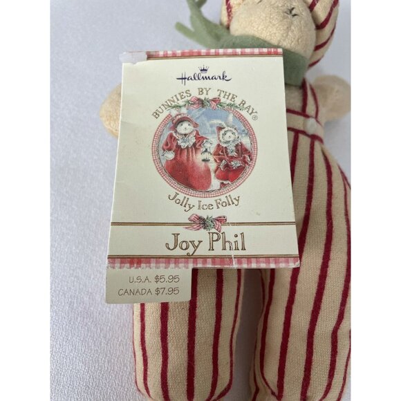 Hallmark Bunnies By the Bay Jolly Ice Folly Joy Phil Christmas Plush Doll 9" - Picture 6 of 7